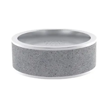 Prsten Cappali prsten JOIN - Concrete, šedý Velikost: Velikost 64