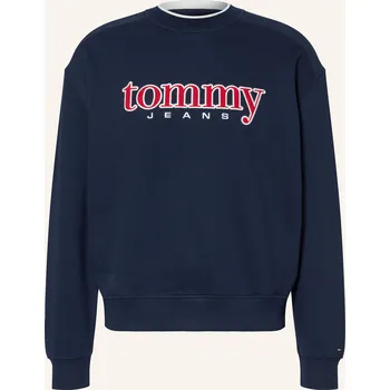 Pánské oblečení Tommy Jeans Pánská Mikina, tmavě modrá / červená, L