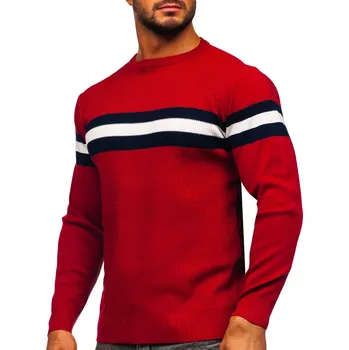 Pánský svetr Červený pánský svetr Bolf H2113 - M