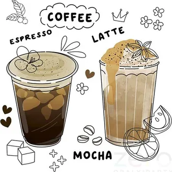 Papírový ubrousek Ubrousky &#039;Daisy&#039; 33x33 cm 3N (20 ks) - káva