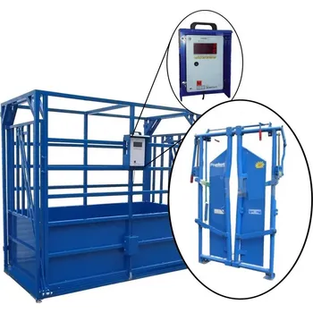 Průmyslová váha Stacionární váha na dobytek DVS-VF-F7D do 2000 kg délka 2,4 m displej FORMATIC7, fix. čelo