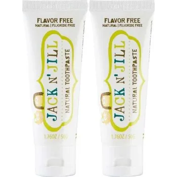zubní pasta Jack N' Jill Organic No Flavor dětská zubní pasta 2×50 g