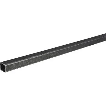 Nábytkové kování Hranatá šatní tyč Kulm délka 1500 mm, ocel černá pasivovaná