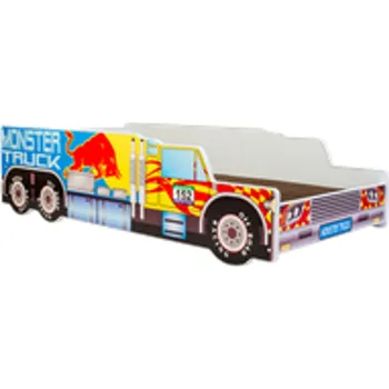 Dětská postel Jednolůžko Monster Truck 140x70 s matrací