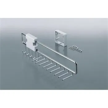 Věšák KESSEBÖHMER výsuvný držák na kravaty a opasky Ideal, ocel pochromovaná