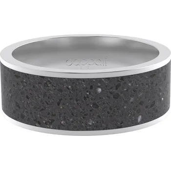 Prsten Cappali prsten JOIN - Terrazzo black, černý Velikost: Velikost 64
