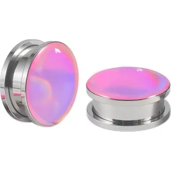 Náušnice OTHER Tunel / Plug / Roztahovák - nerez stříbrná - FULL UNICORN TUNNEL Velikost: 12 mm