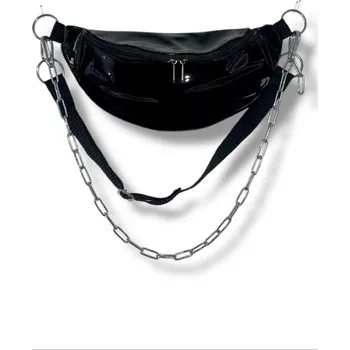 Ledvinka PRINCESS TIRAMISU Ledvinka- Black PVC Fannypack
