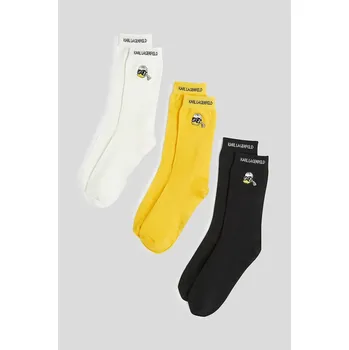 Dámské ponožky Ponožky Karl Lagerfeld KL X DISNEY 3-pack dámské, více barev, A3W47053 žlutá 11X, vel. ONE SIZE