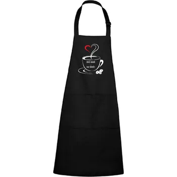 Kuchyňská zástěra Zástěra s potiskem Když musíš Barva zástěry: Černá