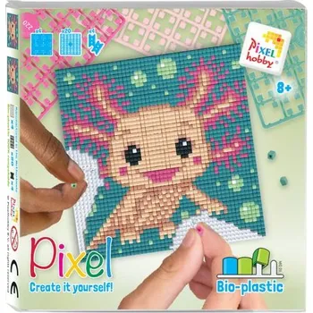 kreativní sada Pixelhobby Pixel sada s velkou podložkou axolotl