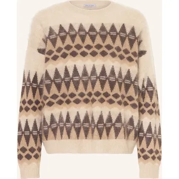 Dámský svetr Mrs & Hugs Dámský Kašmírový Svetr, světle hnědá / tmavě hnědá...