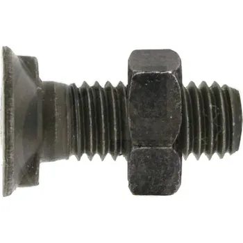 Pluhový šroub s maticí M12 x 1,75 x 40 12.9 se 2 nosy na pluh Krone, Kuhn-Huard