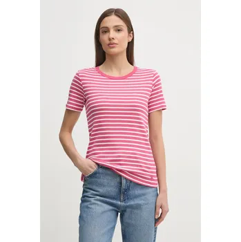 Pánské oblečení Bavlněné tričko United Colors of Benetton 30YSE16A0 růžová 42X, vel. S