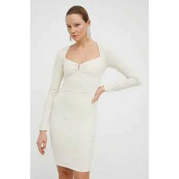 Dámské šaty Šaty Guess EVELINA W4RK53.KC2A2 béžová 80X, vel. M