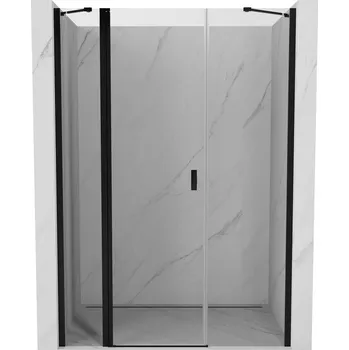 Sprchové dveře Sprchové dveře Mexen Mist s otočným mechanismem 150 cm, průhledné, černé - 8A4-150-001-70-00