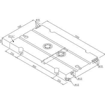 Příslušenství ke karavanu Univerzální nádrž na čistou nebo odpadní vodu 110 litrů