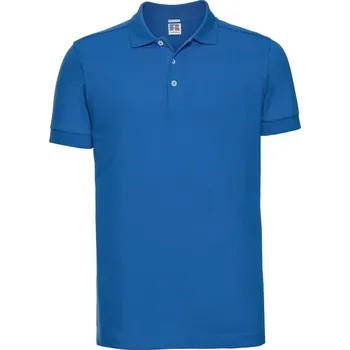 Russell Pánské elastické piqué polo - XXL azure blue