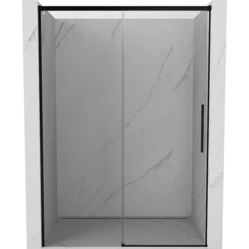 Sprchové dveře Posuvné sprchové dveře Mexen Rox 155 cm, průhledné, černé - 8C2-155-000-70-00