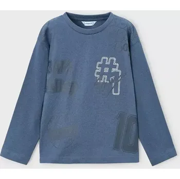 Chlapecké tričko Chlapecké triko dlouhý rukáv Mayoral 4074-71 modré velikost 128