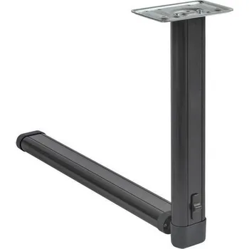 Příslušenství ke karavanu Sklopná noha stolu Fawo s ohybem v půli nohy barva černá