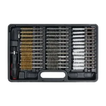 Drátěný kartáč Sada drátěných kulatých kartáčů nerez nylon mosaz 38 ks, drátěný kartá