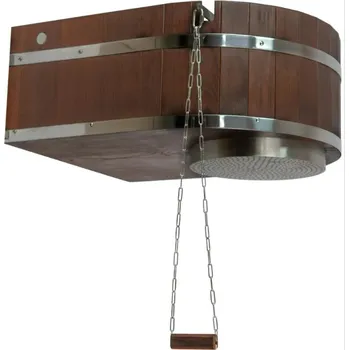 Rozbalené zboží: Oplachová sprcha ICEBERG 45 l – nerez a thermo jasan + Doprava zdarma