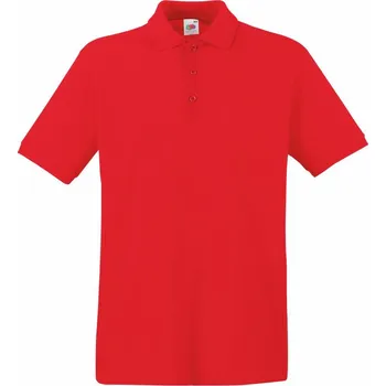 Pánské tričko Fruit of the Loom Piqué polo - M red