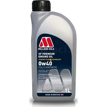 Motorový olej MILLERS OILS motorový olej plně syntetický XF Premium 0w40 1l