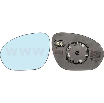 sklo zpětného zrcátka s plastovým držákem vyhřívané ORIGINÁL L