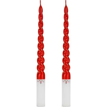 Svíčka PartyDeco Kónická svíčka - Santa Claus 25 cm 2 ks