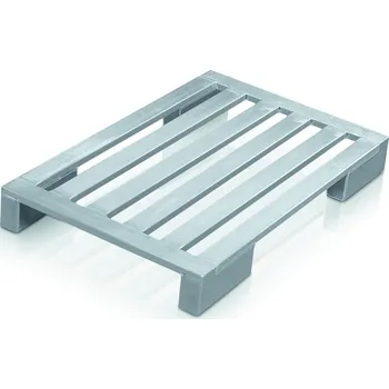 Žebřík ZARGES Hliníková paleta s dlouhými patkami, 45175, Rozměry DxŠxV (mm): 1200x800x150