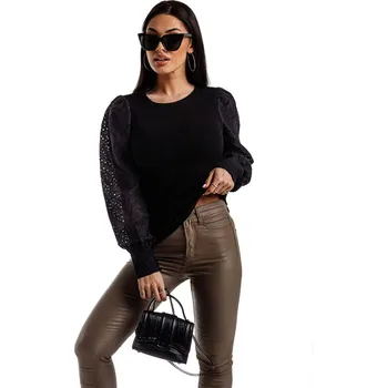 Dámská halenka Dámská halenka LLR020 - černá - XL