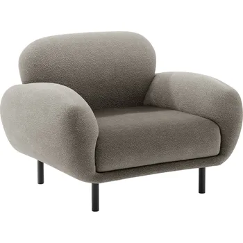 Křeslo Micadoni Šedé bouclé křeslo Poppy