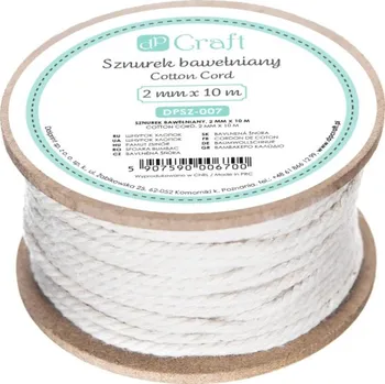 Příze DP Craft Provázek macramme bavlněný 2mm x 10m