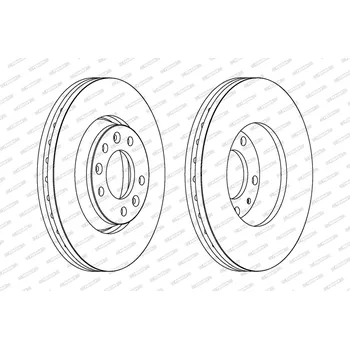 Brzdový kotouč Brzdový kotouč FERODO DDF1601C