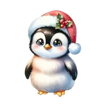 Nášivka Nažehlovací obrázek - roztomilý tučňák X (6,6 x 10,0 cm)