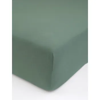 Prostěradlo Jersey prostěradlo s elastanem Deluxe 120 × 200 cm – olivové