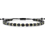 Lillian Vassago Zlatý šňůrkový náramek s hematity LLV07-GB004