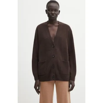 Dámský svetr Kašmírový kardigan Anine Bing jackson dámský, hnědá barva, A.09.10222, S, 89X