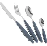 16dílná sada nerezových příborů (4 sady) Gimex barva šedá