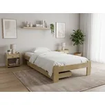 Postel ADA 80 x 200 cm, borovice Rošt: S lamelovým roštem, Matrace: Bez matrace