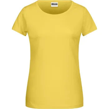 Dámské tričko James & Nicholson Dámské tričko z bio bavlny - XXL yellow