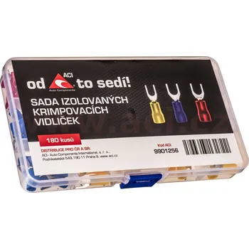 Karosérie sada izolovaných krimpovacích vidliček (180 ks)