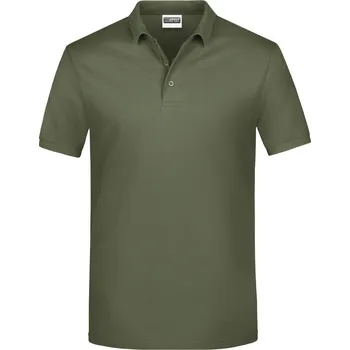 James & Nicholson Pánské piqué polo - XL olive
