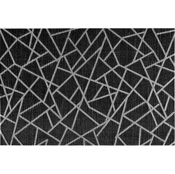 prostírání Černá geometrická prostírání 5five simply smart 45x30 cm do kuchyně