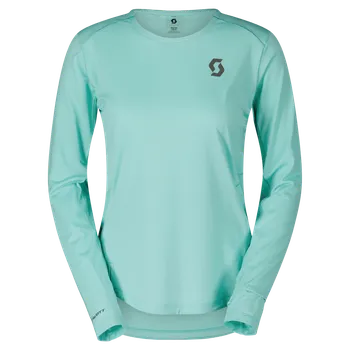 Běžecké oblečení SCOTT běžecké tričko Endurance Tech LS ZIMA, léto Zelená S Dámské