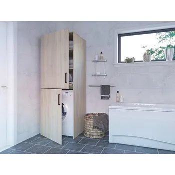 Šatní skříň Slevadoma Vestavná skříň na pračku MENTON dub sonoma