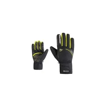 Rukavice Ziener Pánské skialpinistické rukavice GALISO-Z GTX + GORE PLUS WARM 9, black/lime