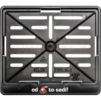 Autodíl CZ podložka pod RZ (SPZ) pro MOTOCYKLY ČR - pro značky o rozměru 200 mm (š) x 160 mm (v)